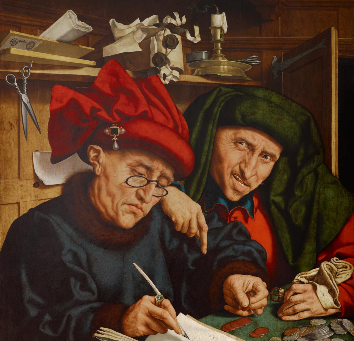 THE TAX COLLECTORS – WORKSHOP OF MASSYS (c. 1530)