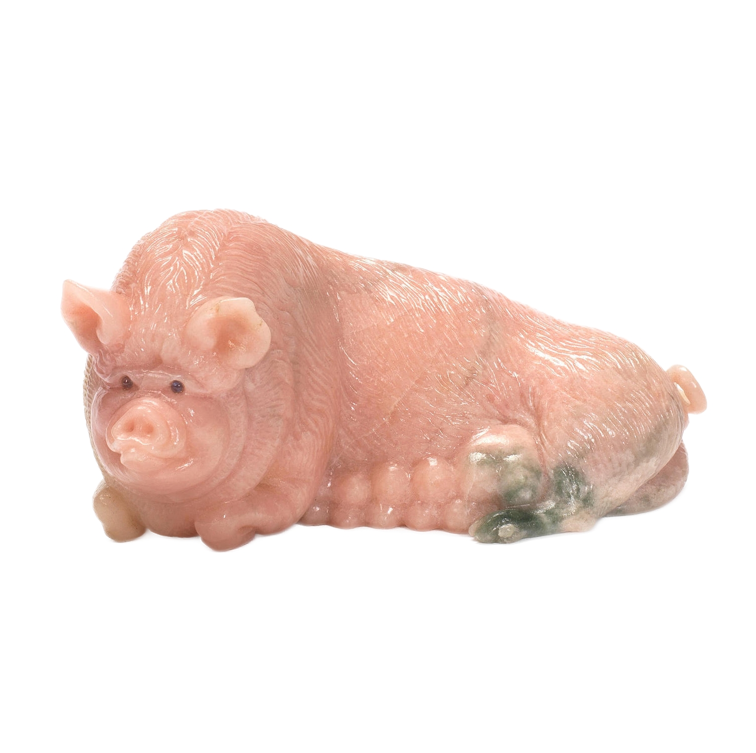CHALCEDONY PIG FIGURE. HOUSE OF FABERGÉ, CIRCA 1900