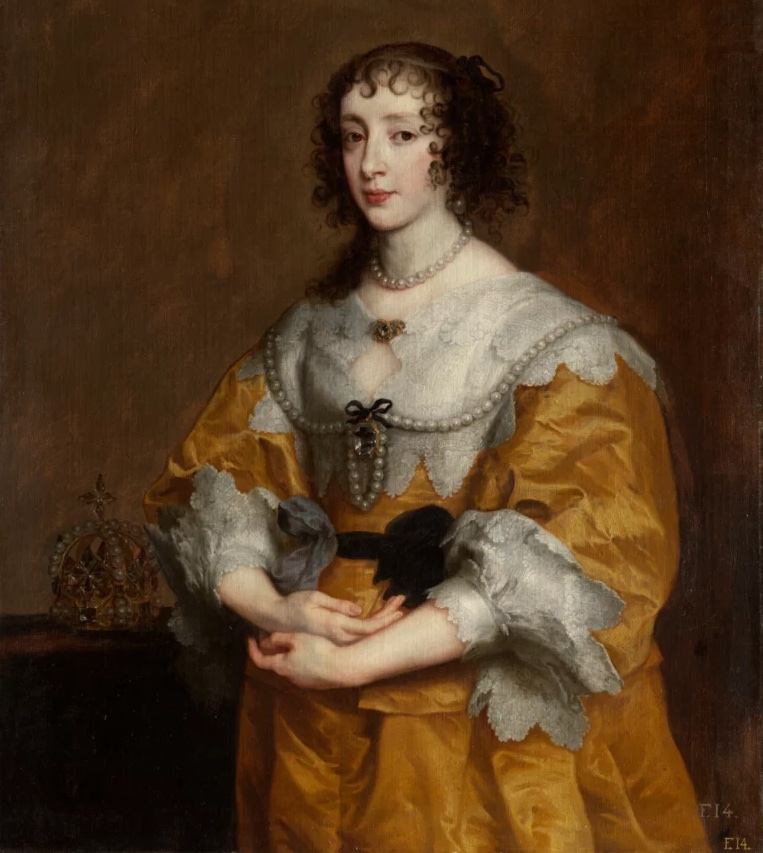 Sir Anthony van Dyck (1599 - 1641). Portrait de la reine Henriette-Marie.